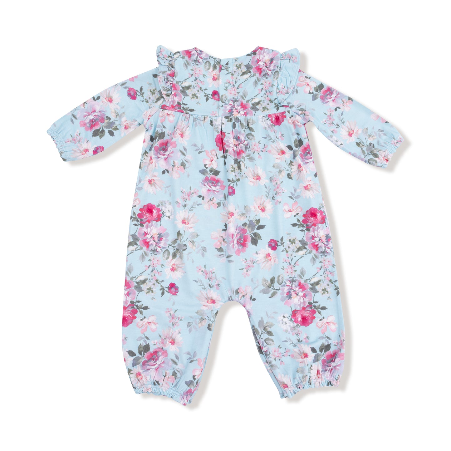 Charlotte Floral Ruffle Sleeve Romper