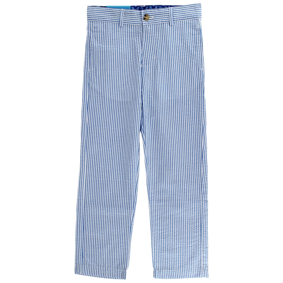 Champ Pant- Sailor Blue Stripe Seersucker