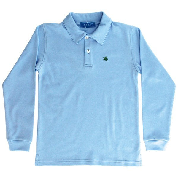 Harry Long Sleeve Polo - Bayberry
