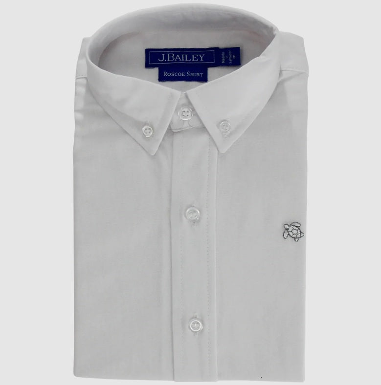 Roscoe Button Down - White Oxford