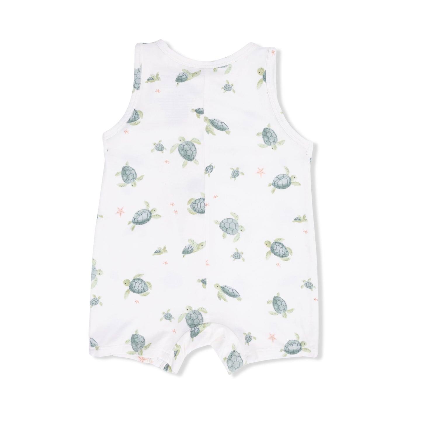 Sleeveless Shortie Romper-Sea Turtles
