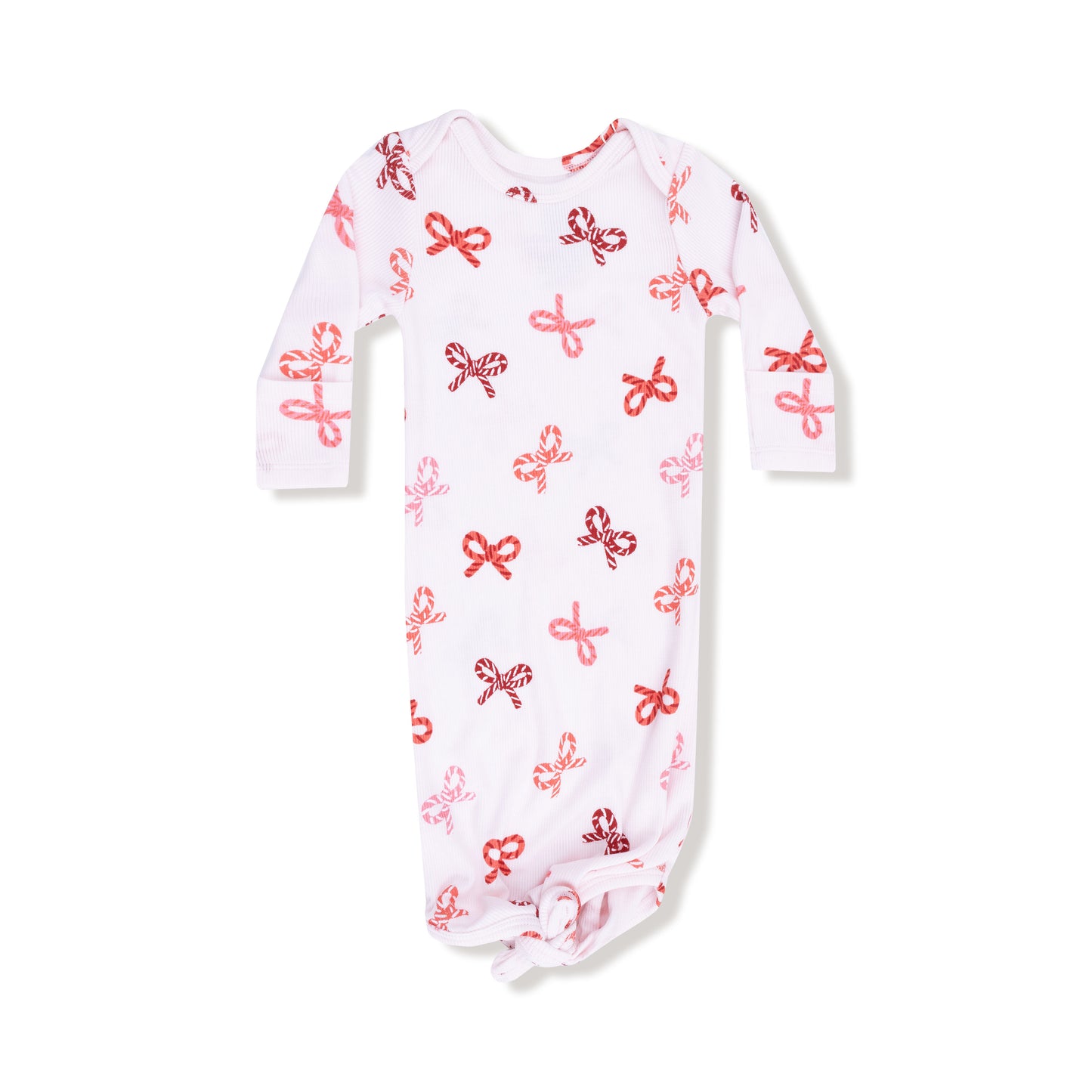 Candy Cane Boys Knotted Gown with Knotted Hat