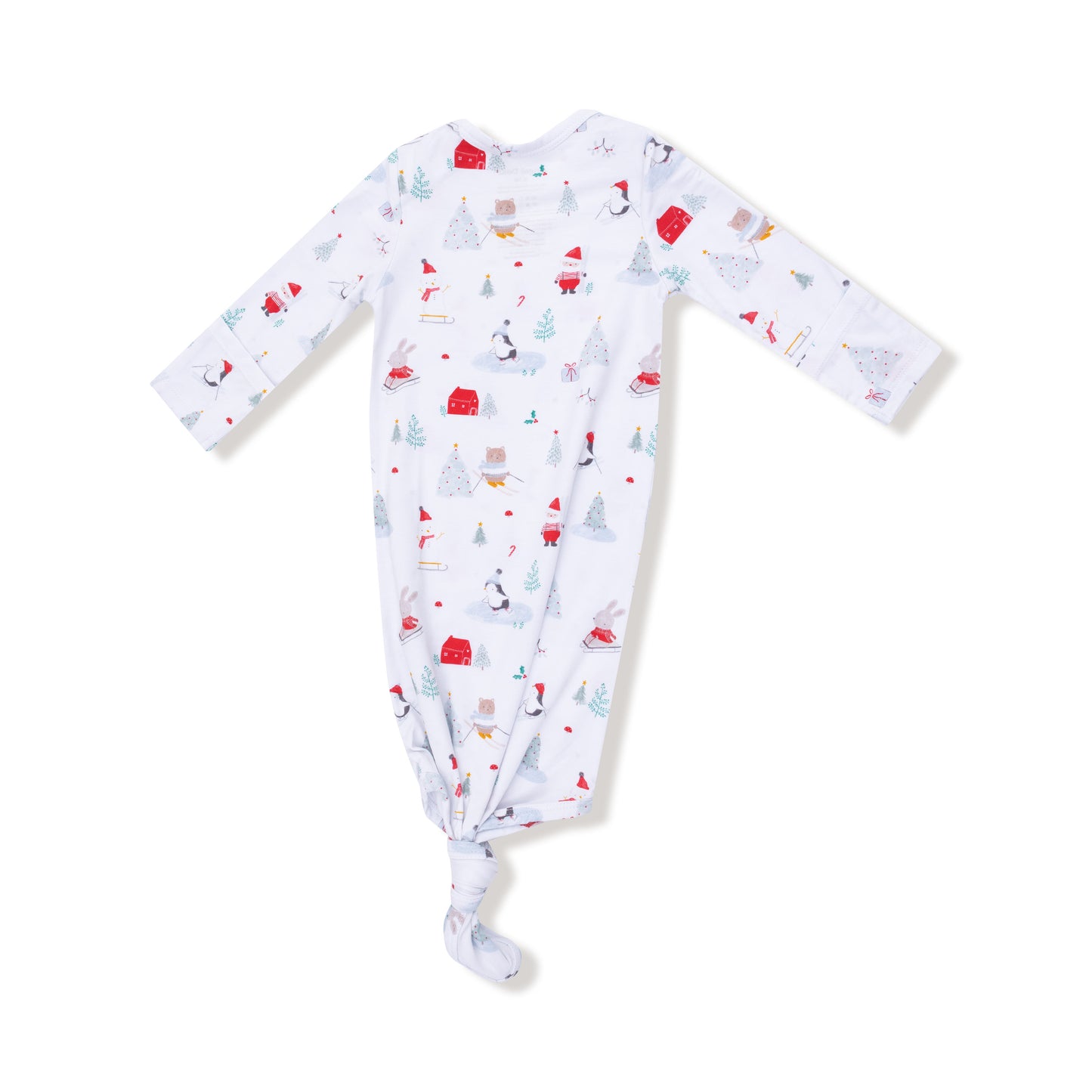 Santa Ski Friends Knotted Gown w/ Beanie Hat