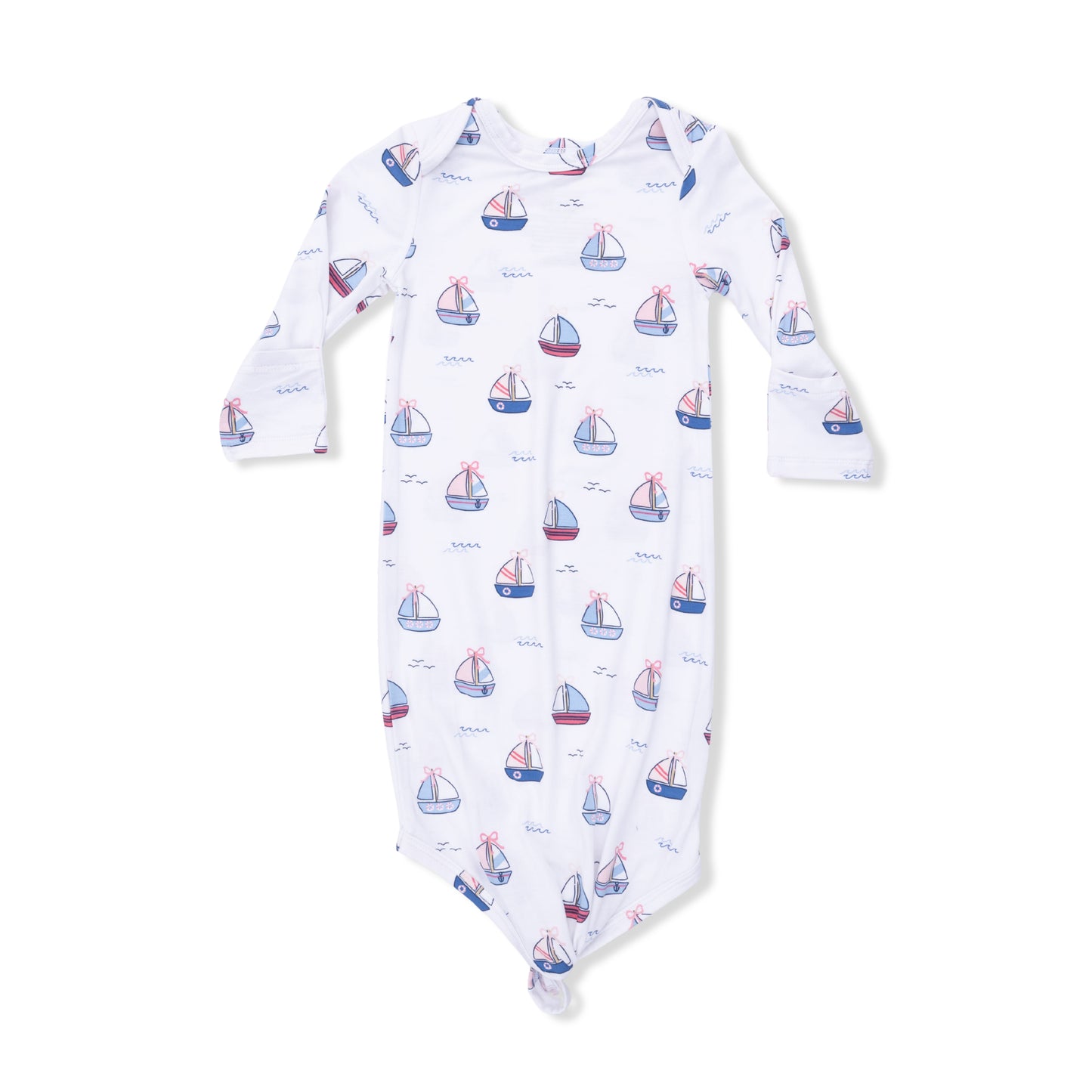 Knotted Gown-Bubbly Sailboats