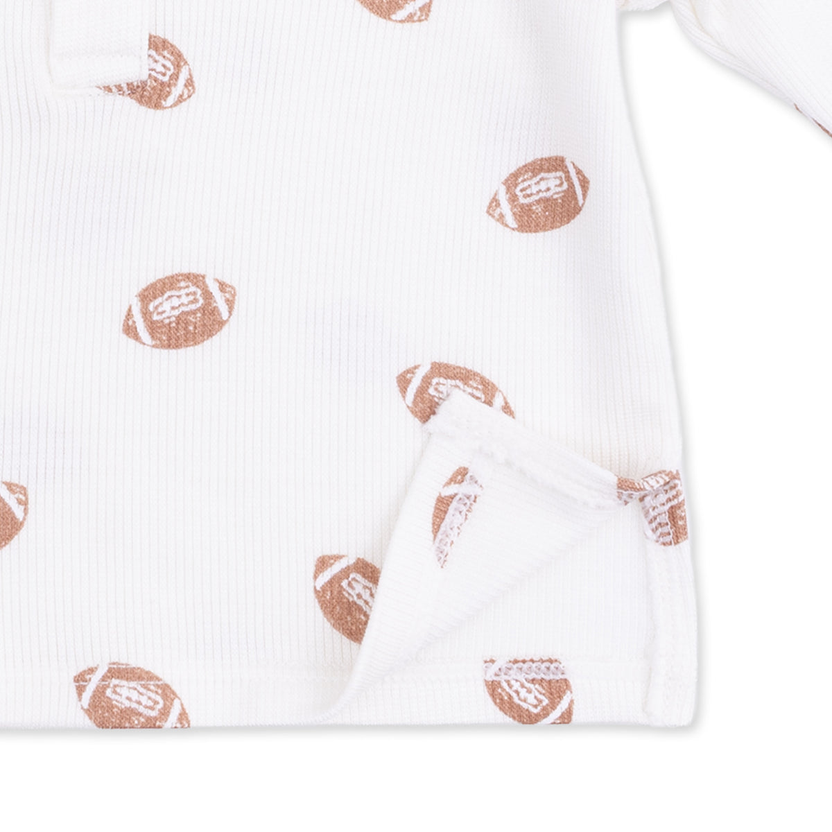 Long Sleeve Henley Play Set- Mini Footballs