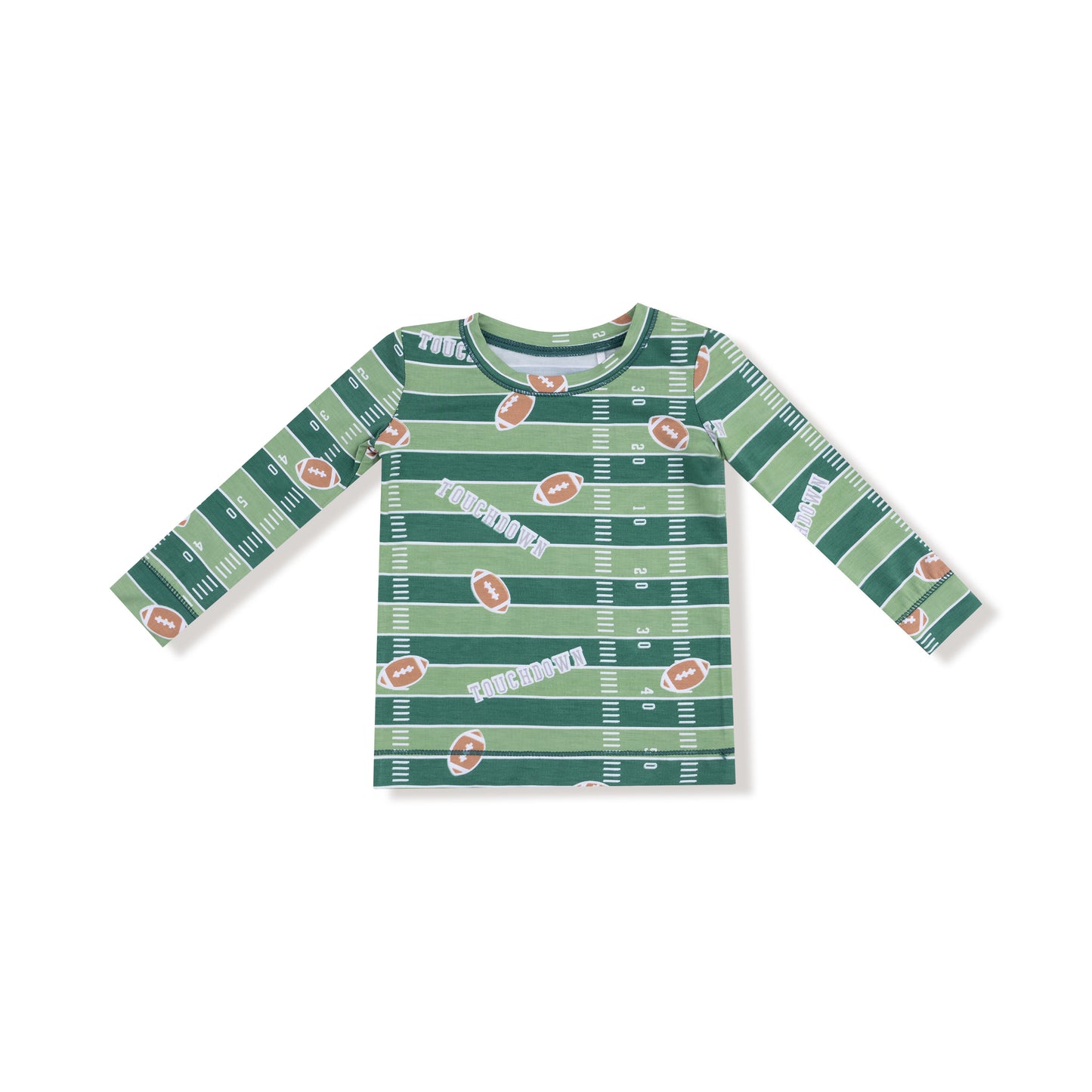 Football Field Glow in the Dark Long Sleeve Loungewear Set