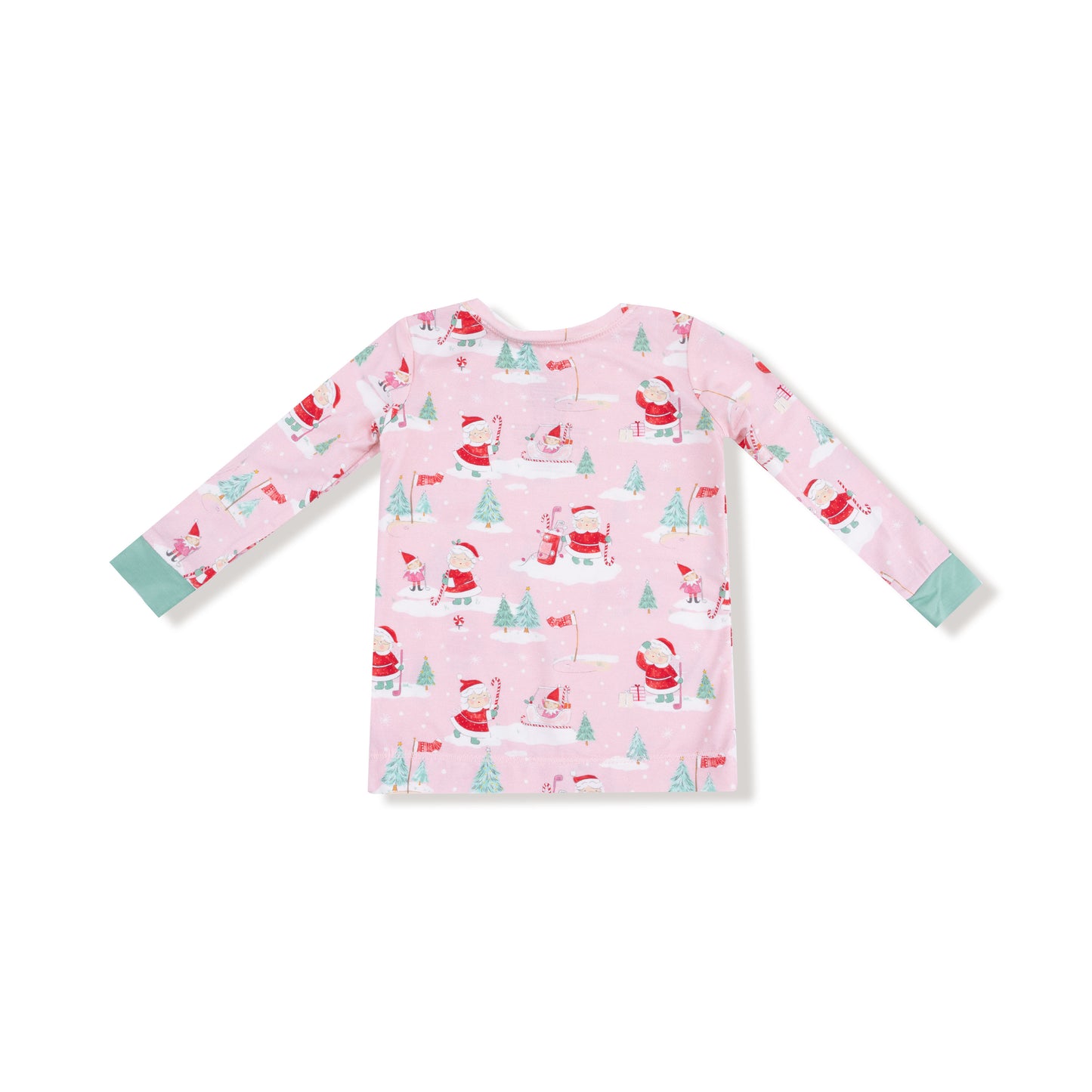 Golfing Mrs.Clause and Elves Long Sleeve Loungewear Set