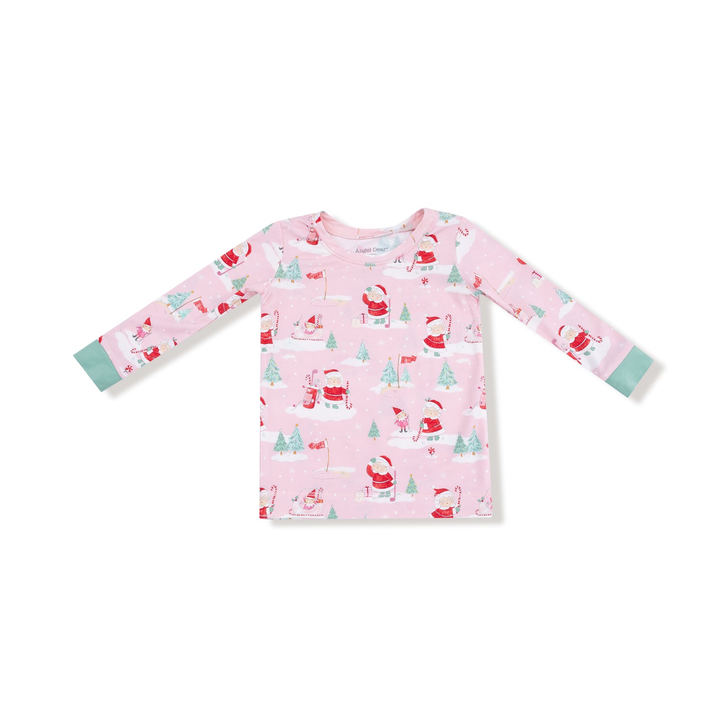 Golfing Mrs.Clause and Elves Long Sleeve Loungewear Set