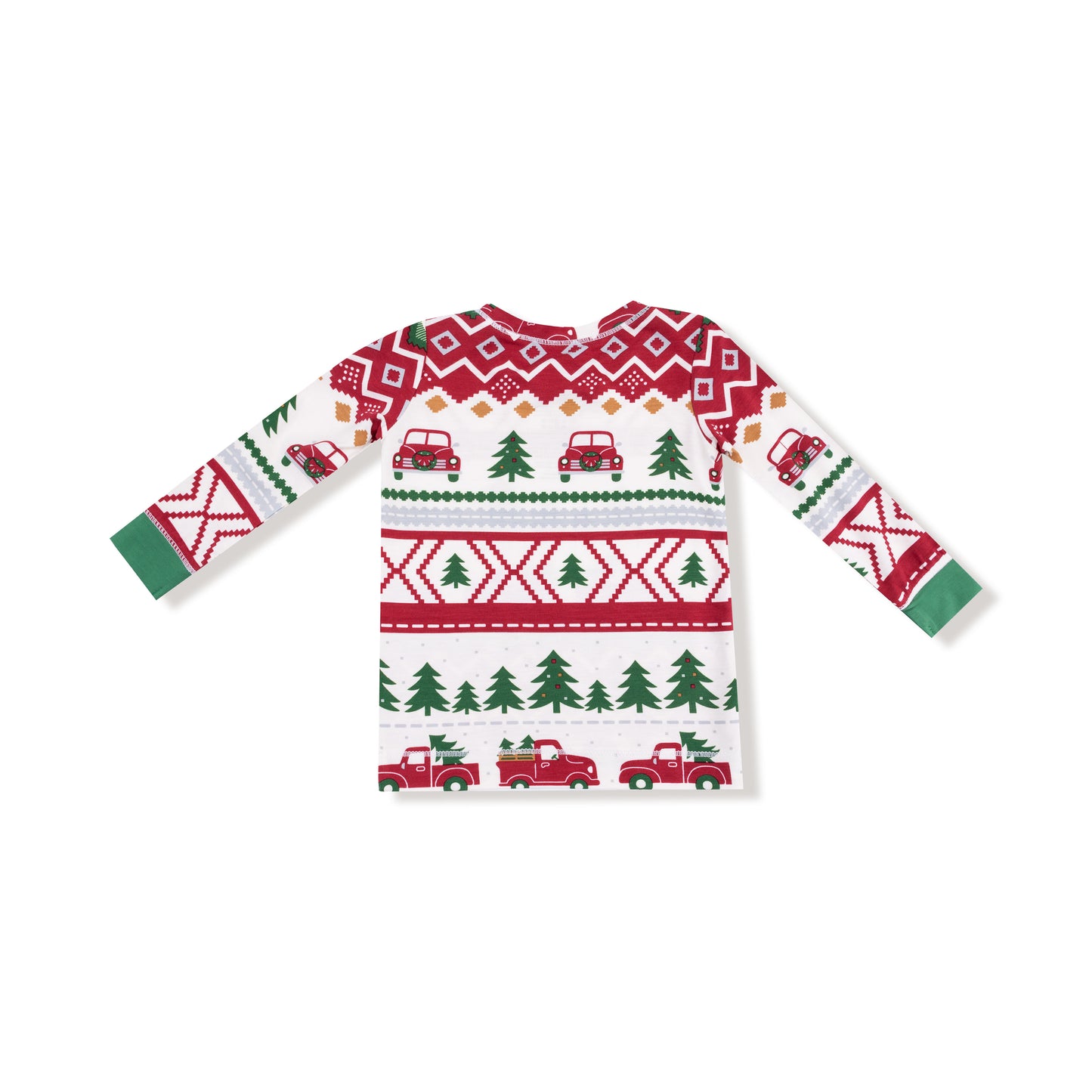 Red Truck Fair Isle Long Sleeve Loungewear Set