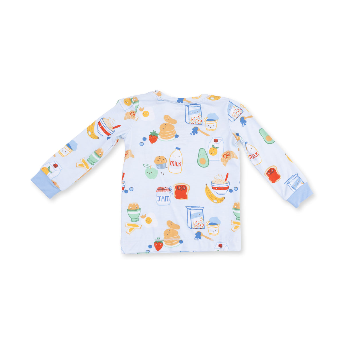 Long Sleeve Loungewear Set-Breakfast Club Blue