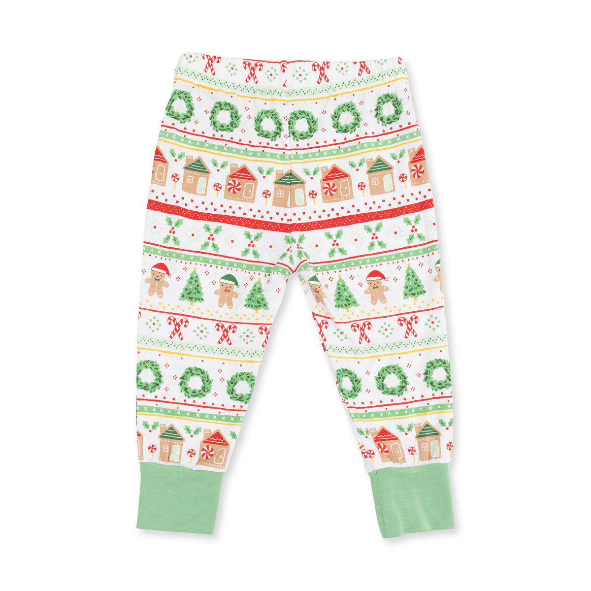 Long Sleeve Loungewear Set-Gingerbread Fairisle