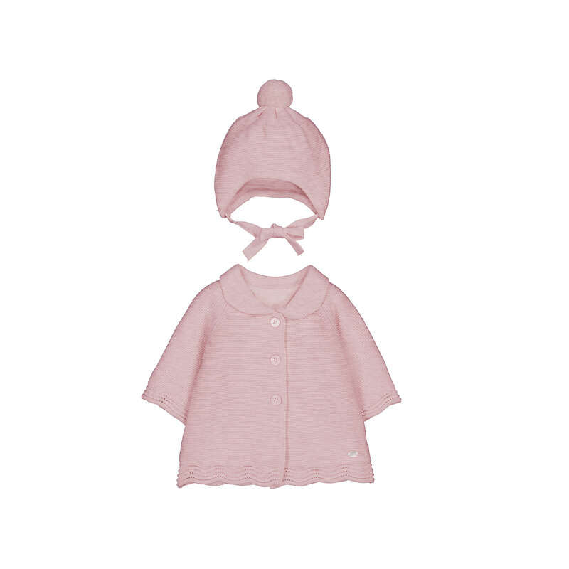 Knit Coat with Hood