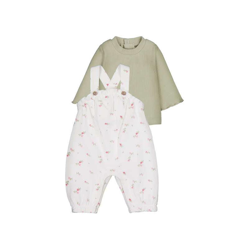 Print Dungarees Set