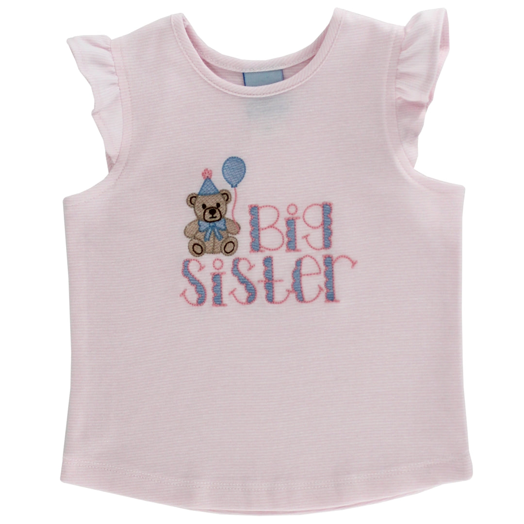 Pink & White Stripe - Big Sister T-Shirt