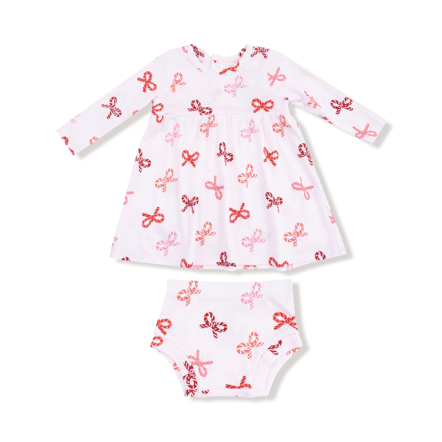 Candy Cane Bows Dress and Bloomers