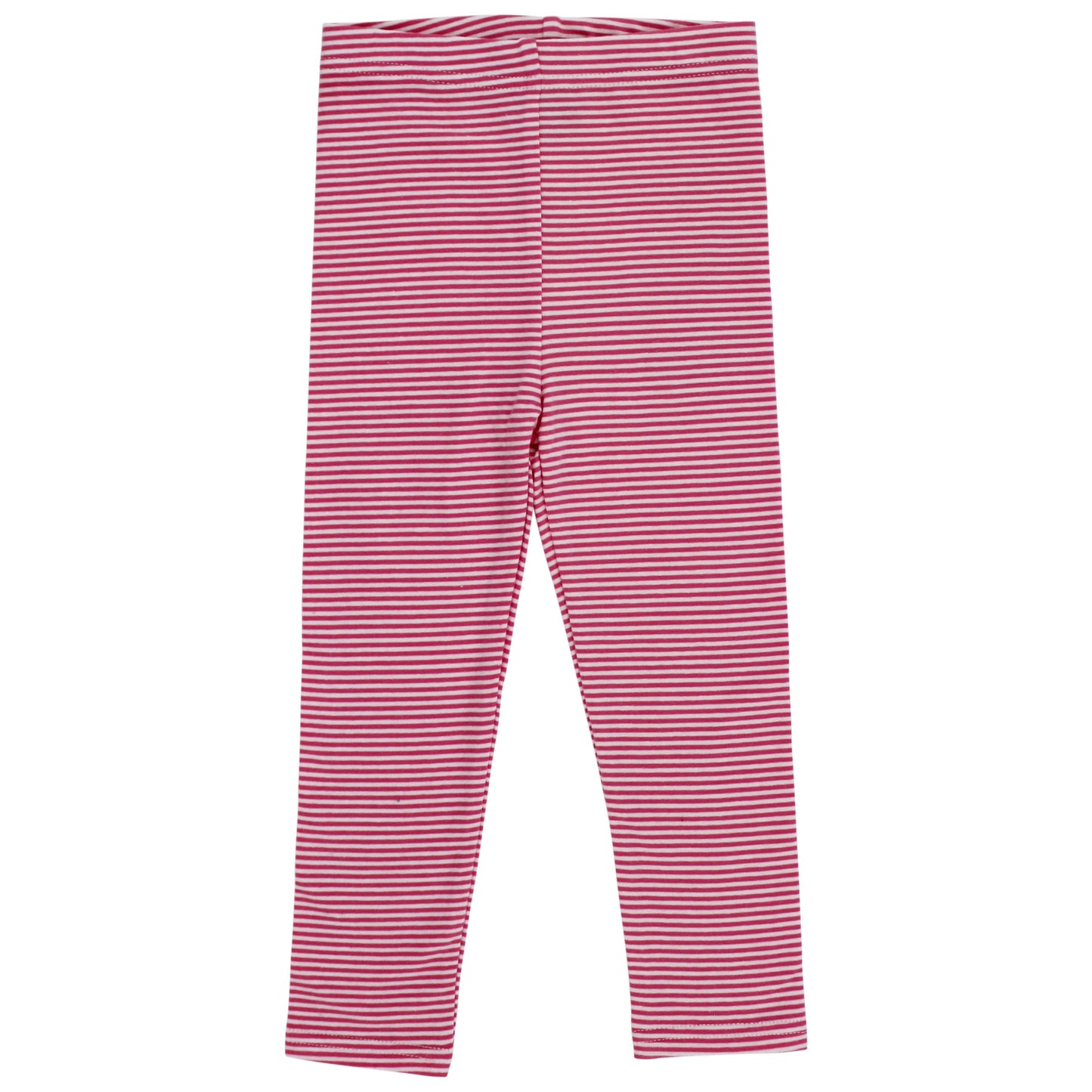 Girls Leggings - Fushia Stripe Knit