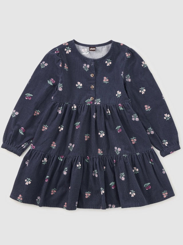 Corduroy Henley Shirtdress