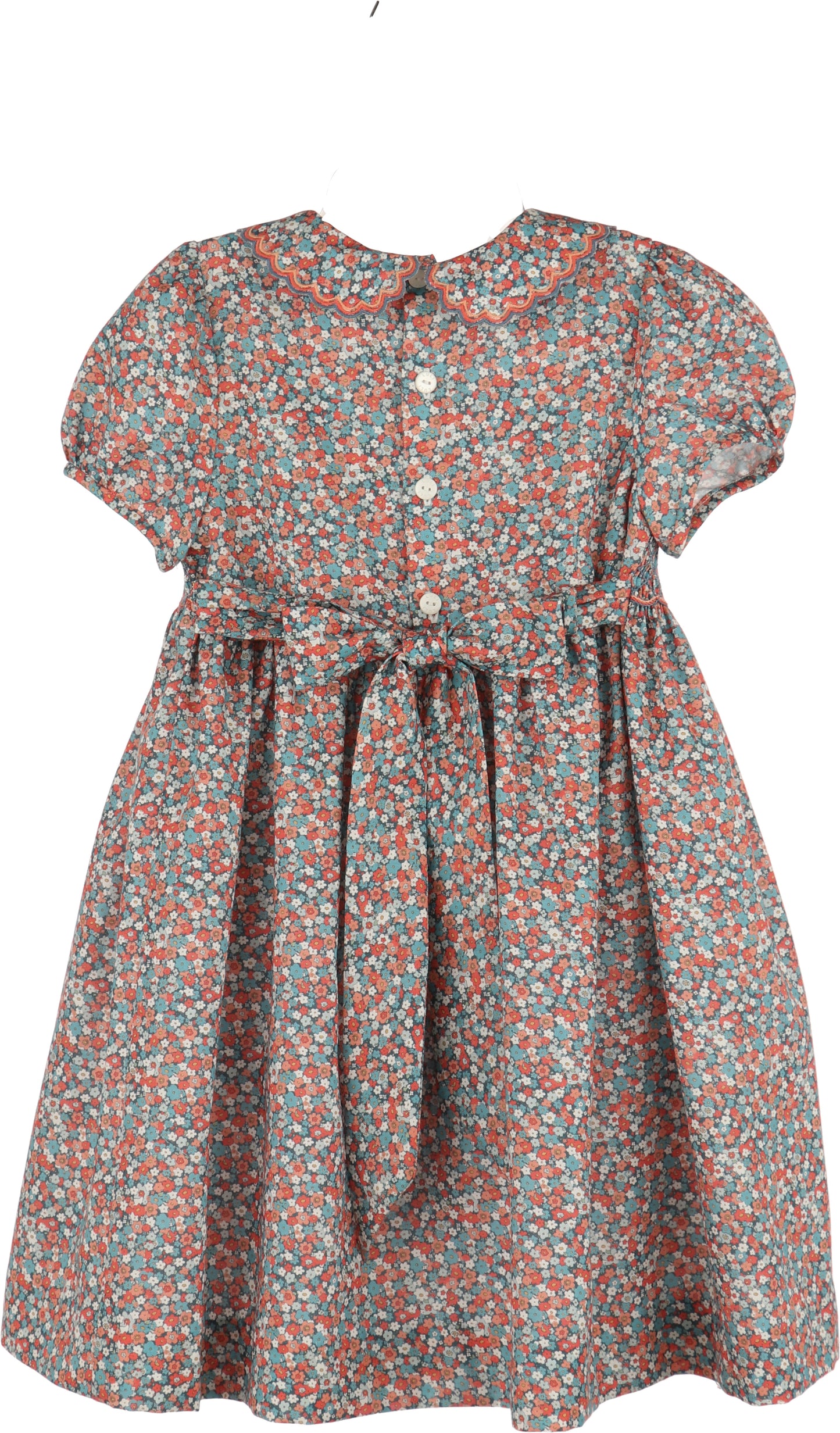 Floral Vintage Smocked Dress