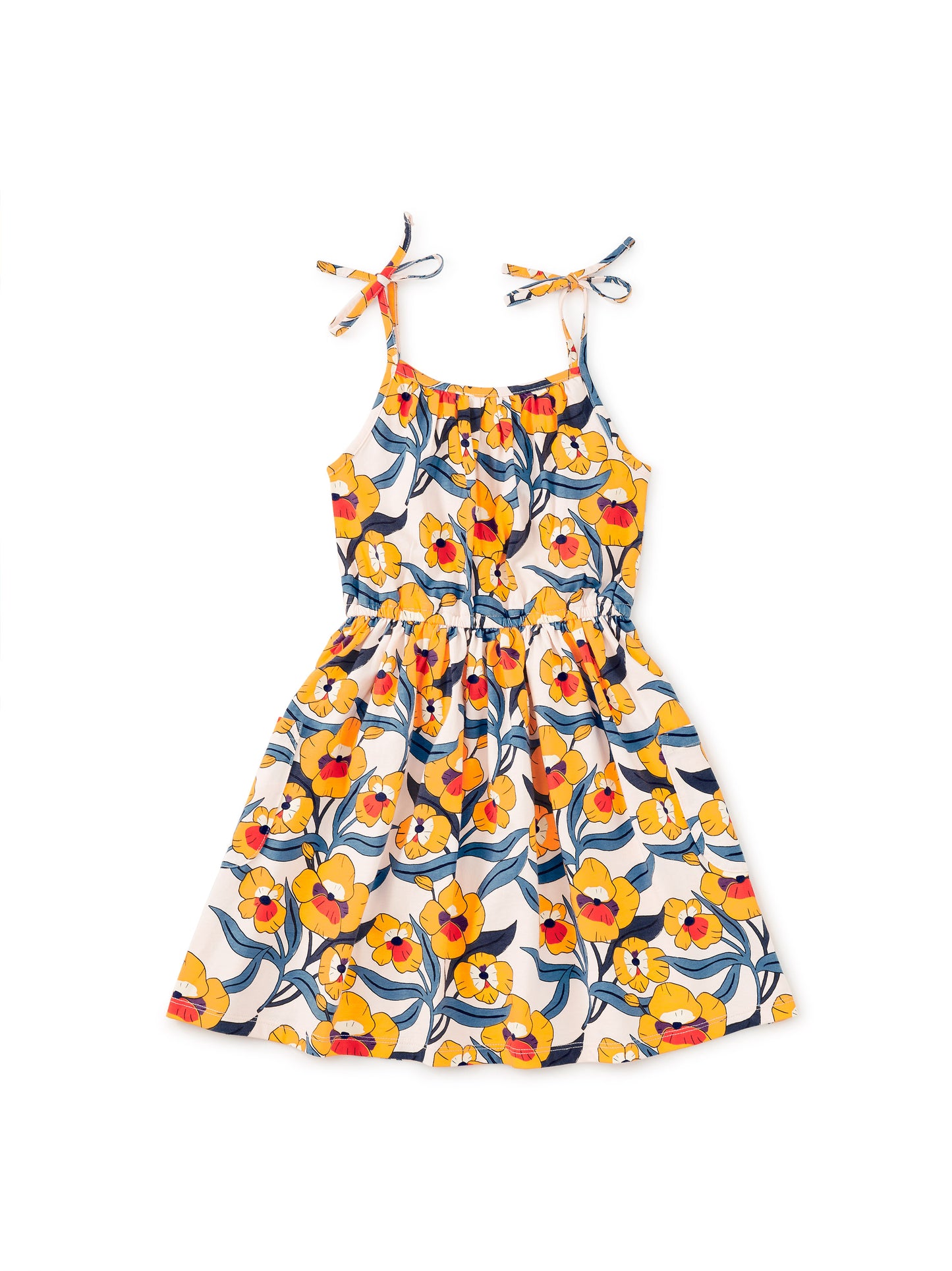 Tie Shoulder Twirl Dress