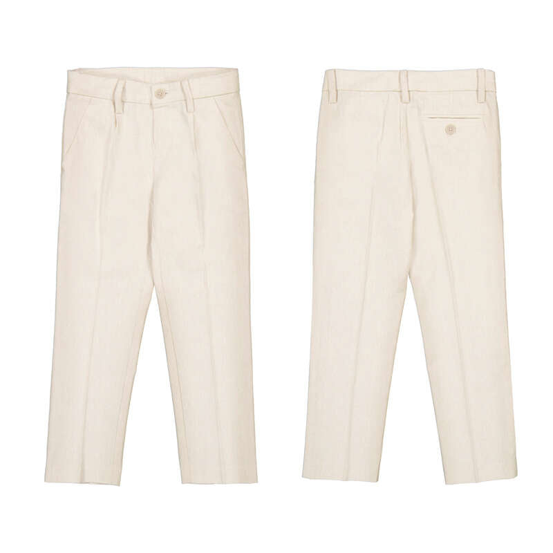 Linen Suiting Pants-Oat