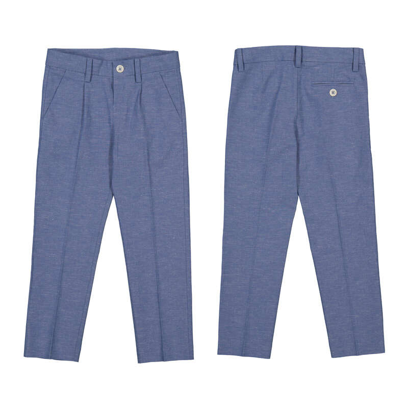 Linen Suiting Pants-Indigo