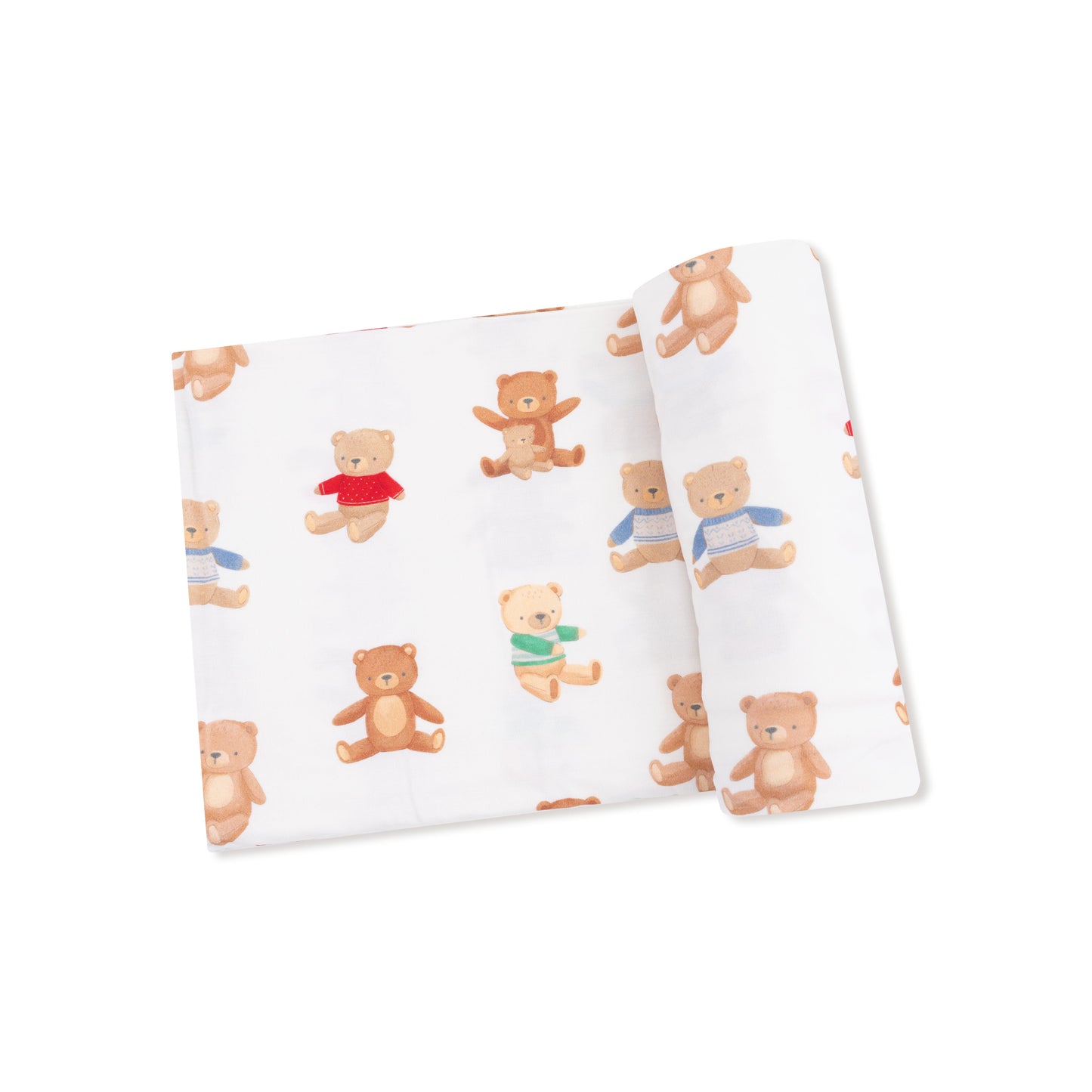 Teddy Bear Swaddle Blanket