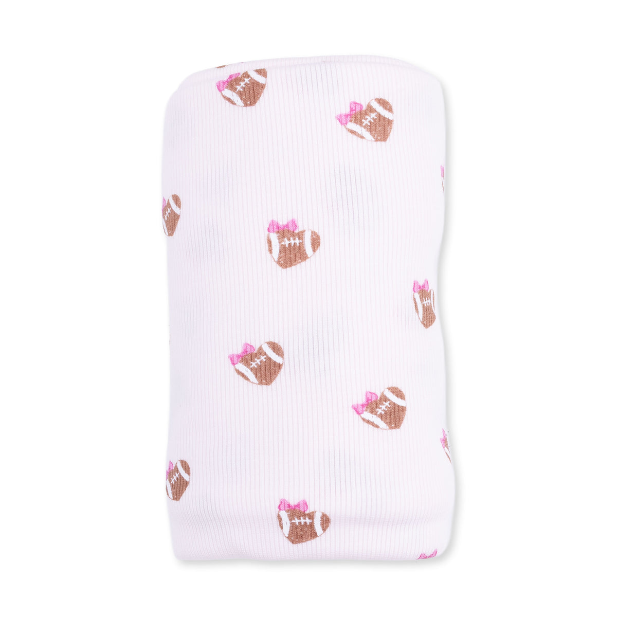 Swaddle Blanket-Football Hearts
