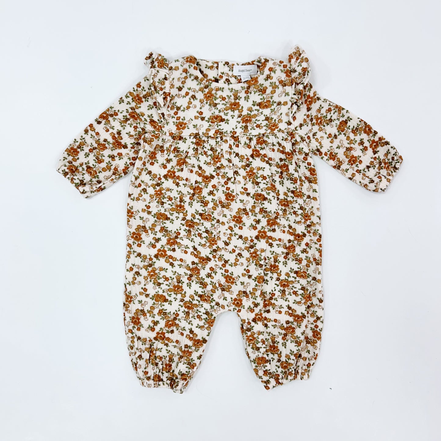 Prairie Calico Ruffle Sleeve Romper