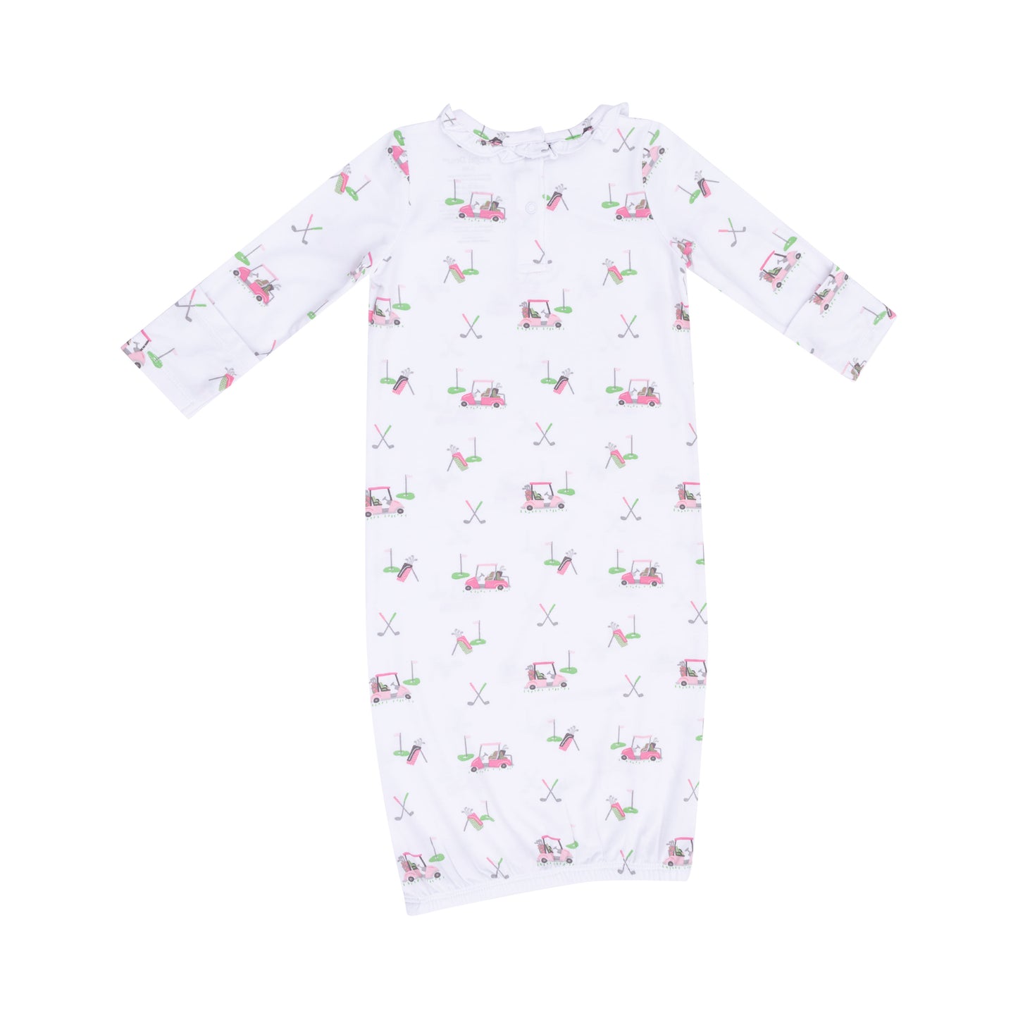 Baby Golf Carts Pink Kimono Gown w/Hat