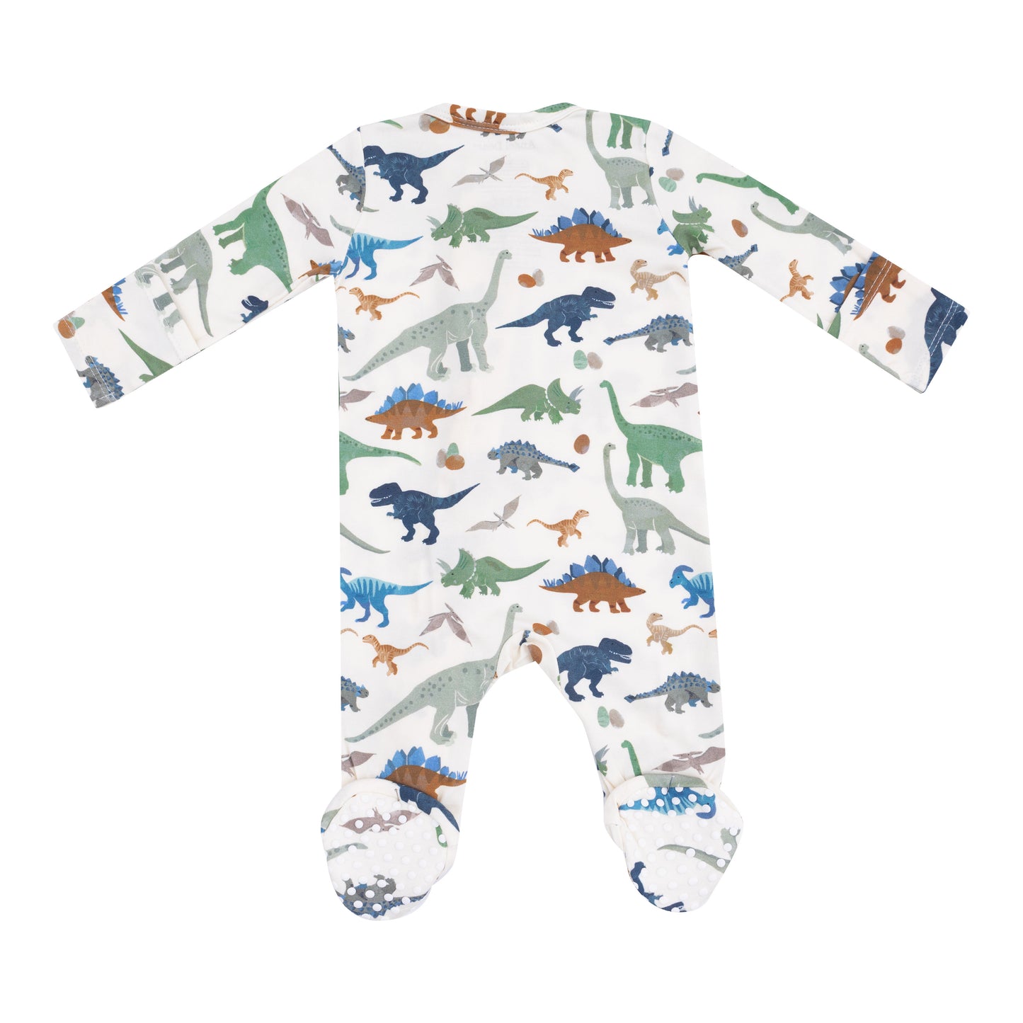 Washy Dinos 2 Way Zipper Footie