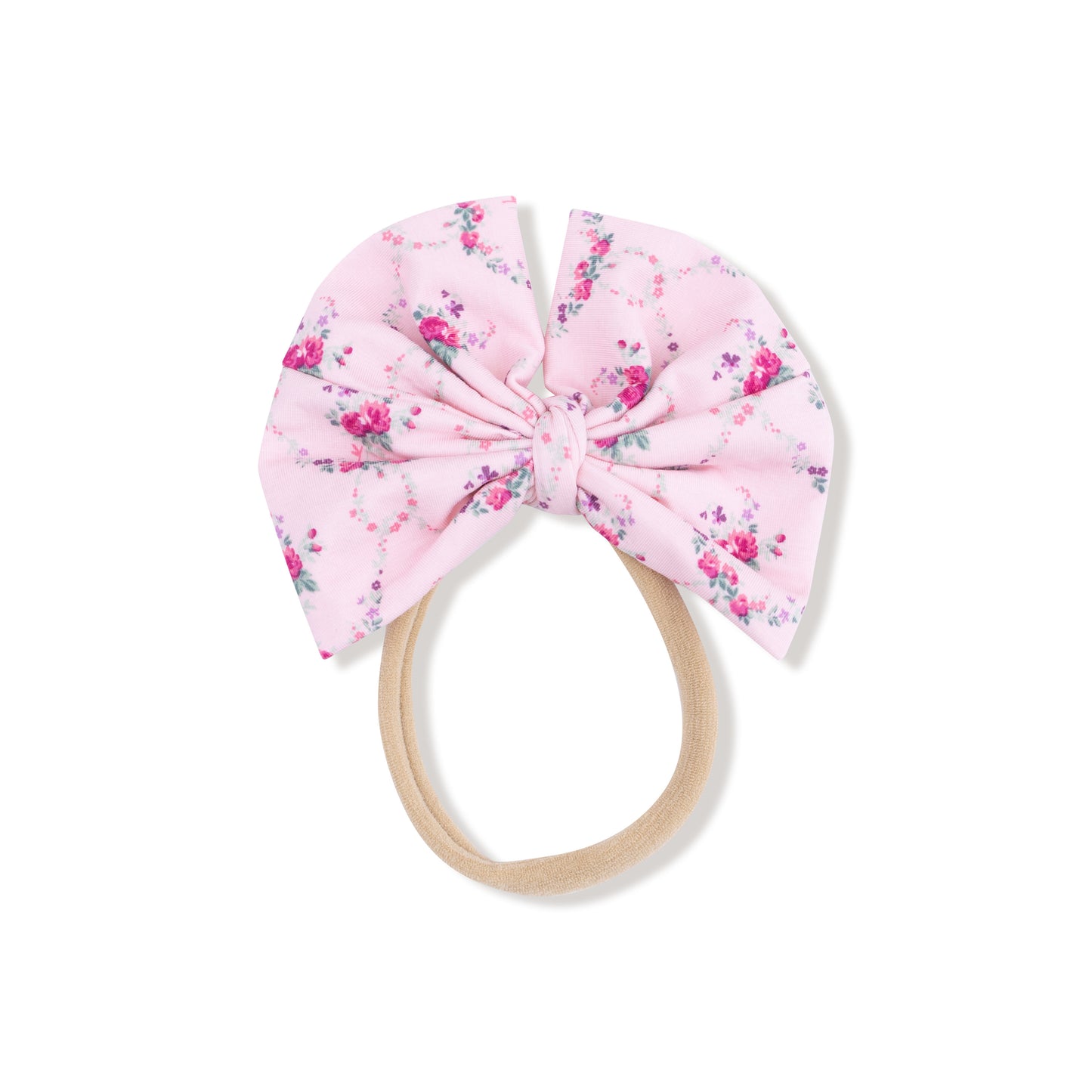 Rose Garden Trellis Big Bow on Soft Headband