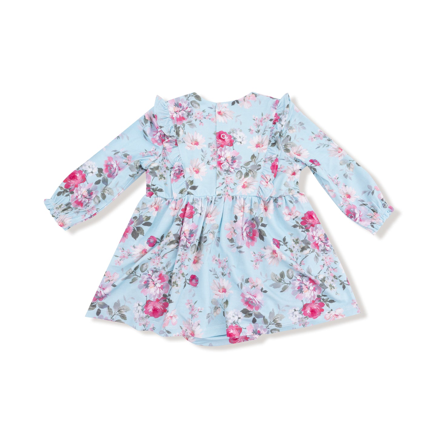 Charlotte Floral Ruffle Longsleeve Bodysuit Dress