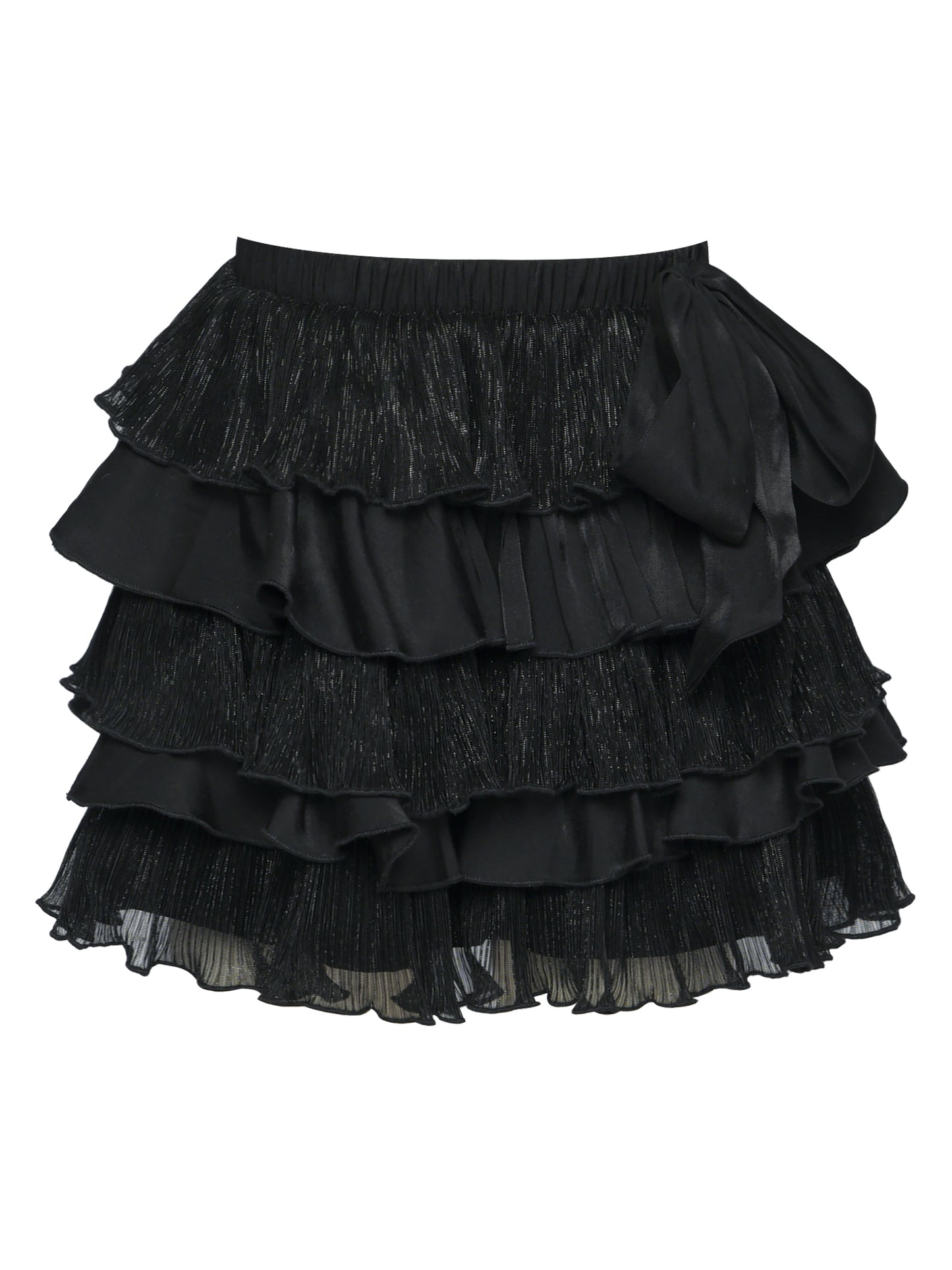 Tiered Ruffle Bow Shorts