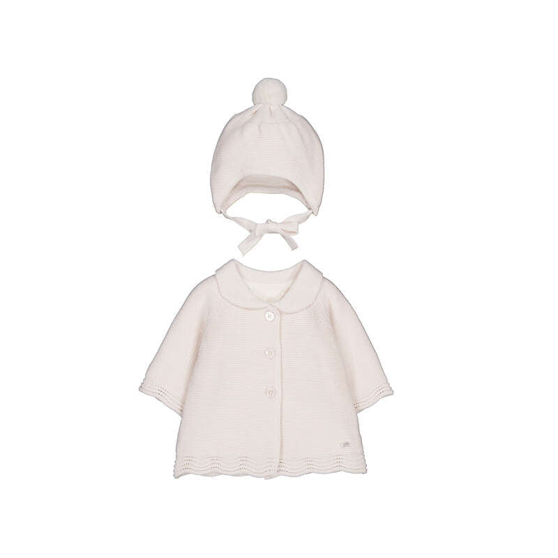 Knit Coat with Hood