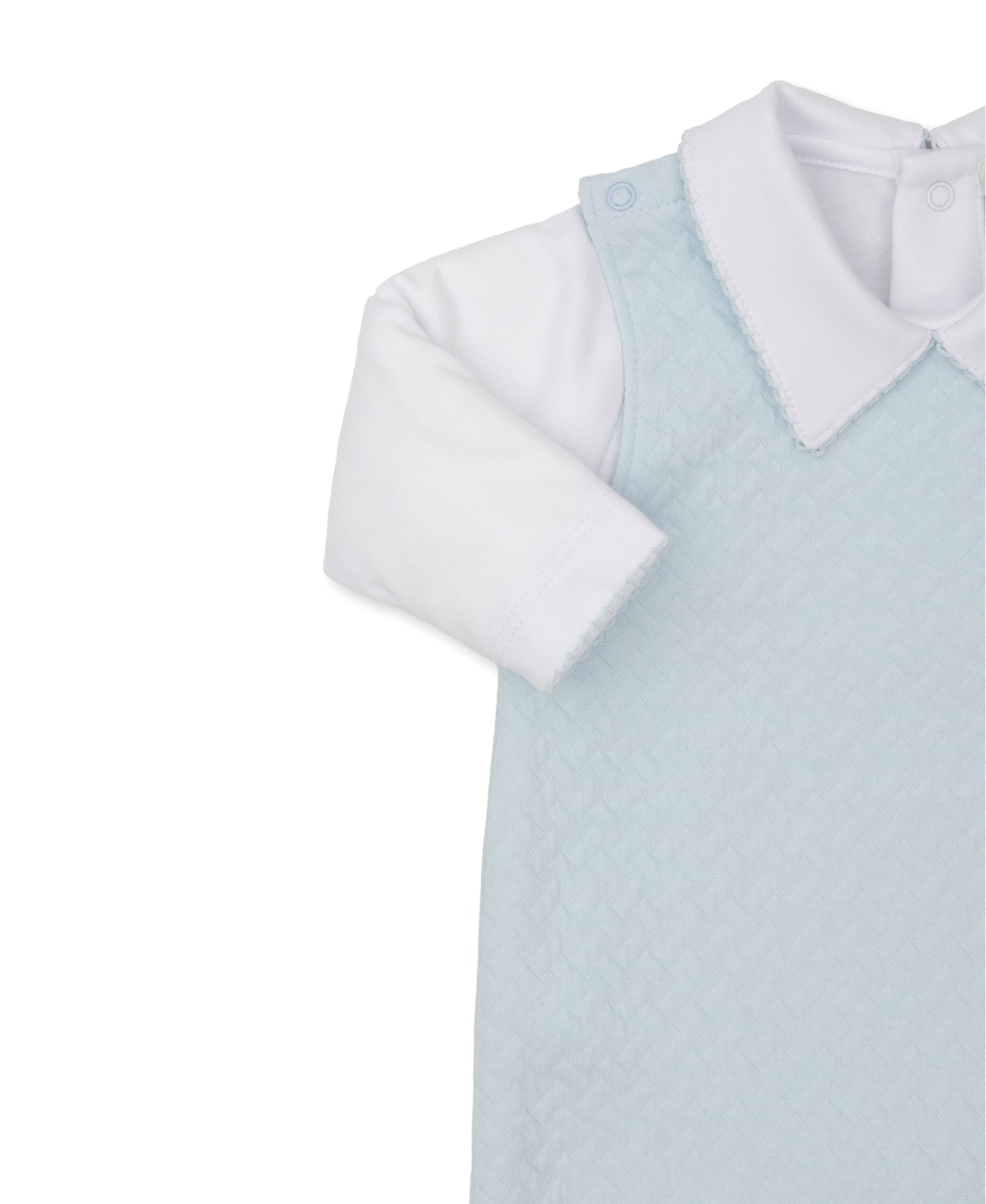 Classic Jacquards Blue Overall Set