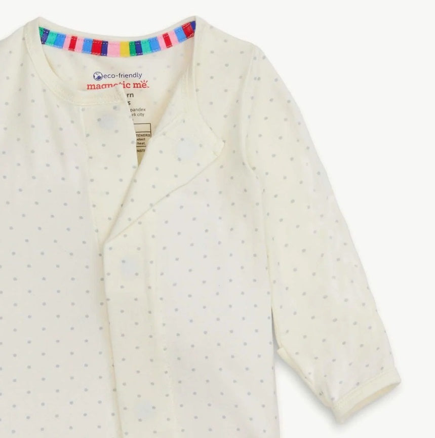 Magnetic Footie-Pin Dot Cream