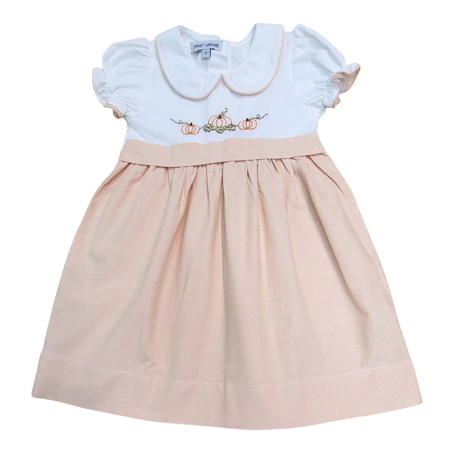 Embroidered Pumpkin Dress