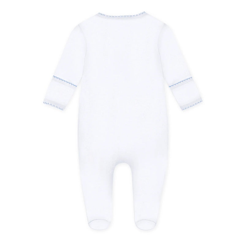 Lil' Sluggers Embroidered Footie - Light Blue