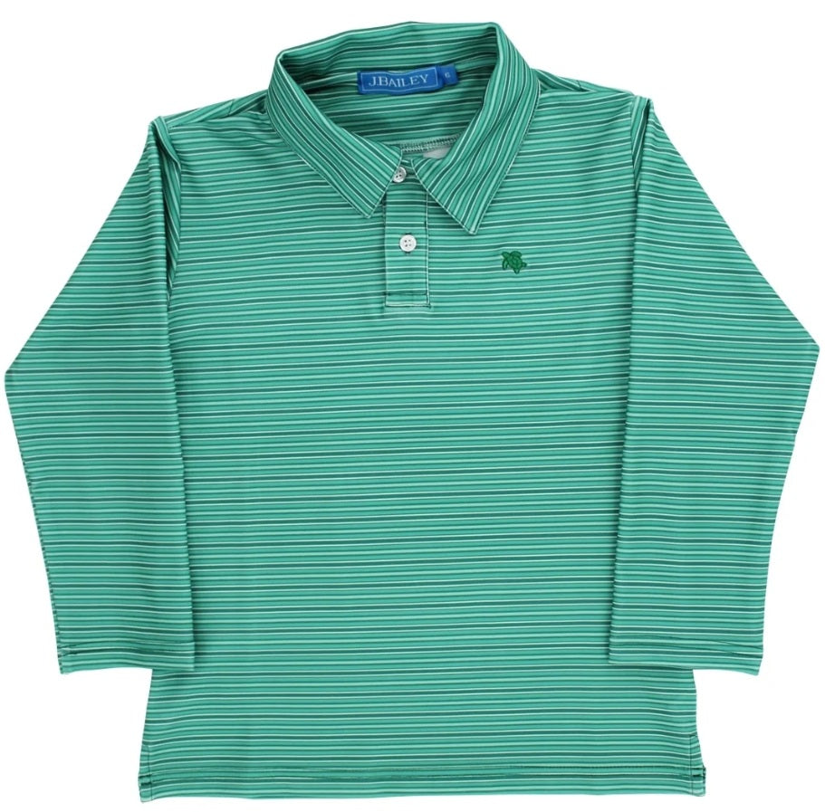 Performance Harry Long Sleeve Polo - Spruce