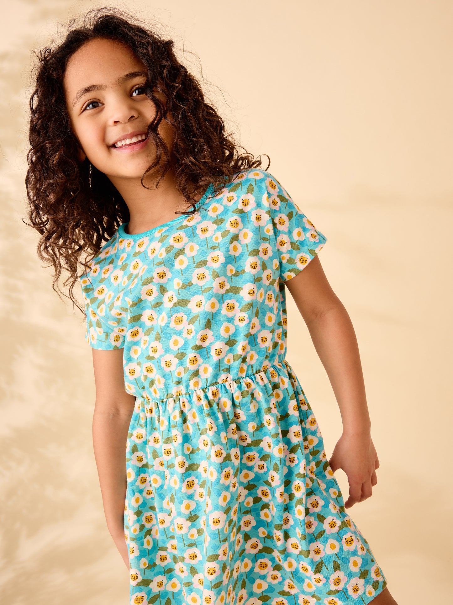 Short Sleeve Twirl Dress