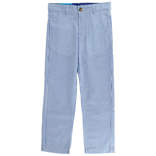 Champ Pant- Sailor Blue Stripe Seersucker
