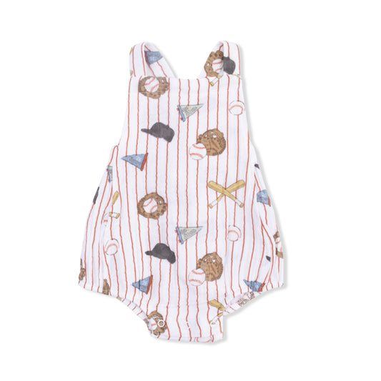 Retro Sunsuit-Vintage Baseball Stripe