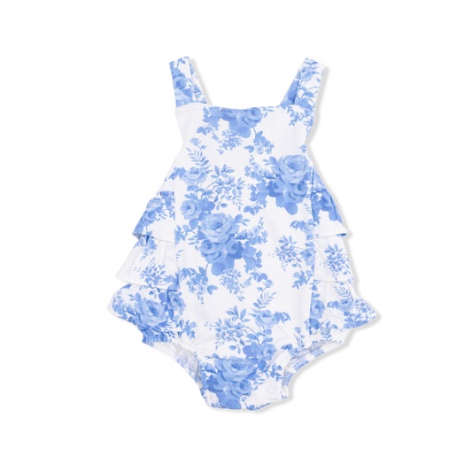 Ruffle Sunsuit- Dream Cottage Floral