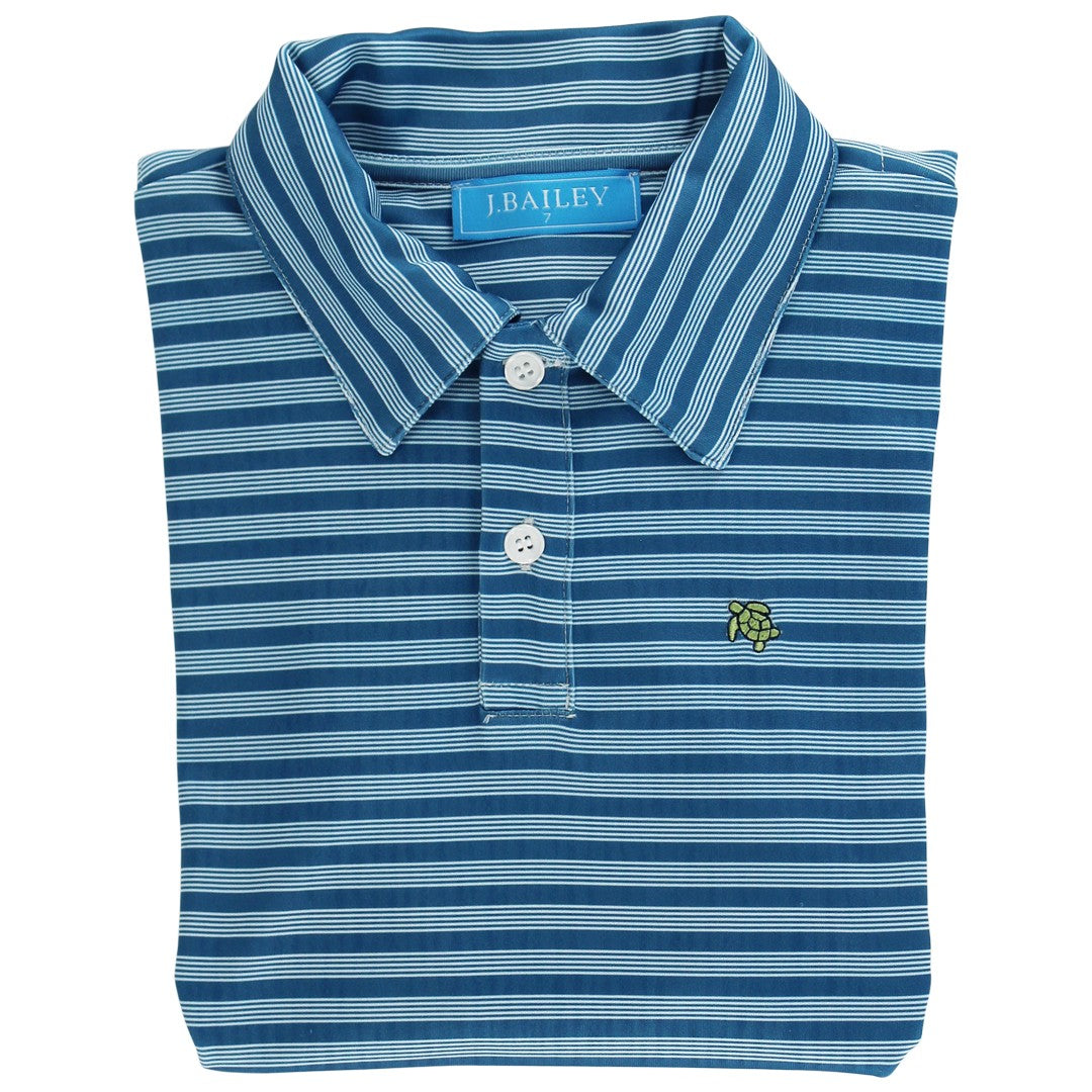Performance Harry Long Sleeve Polo - Cornflower
