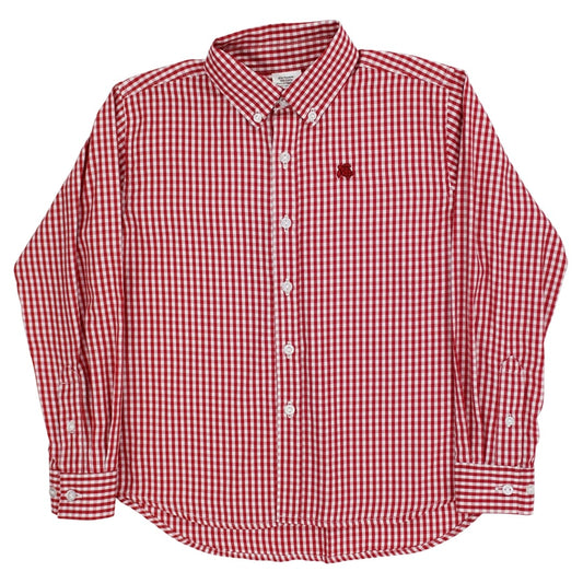 Roscoe Button Down Shirt - Red Check