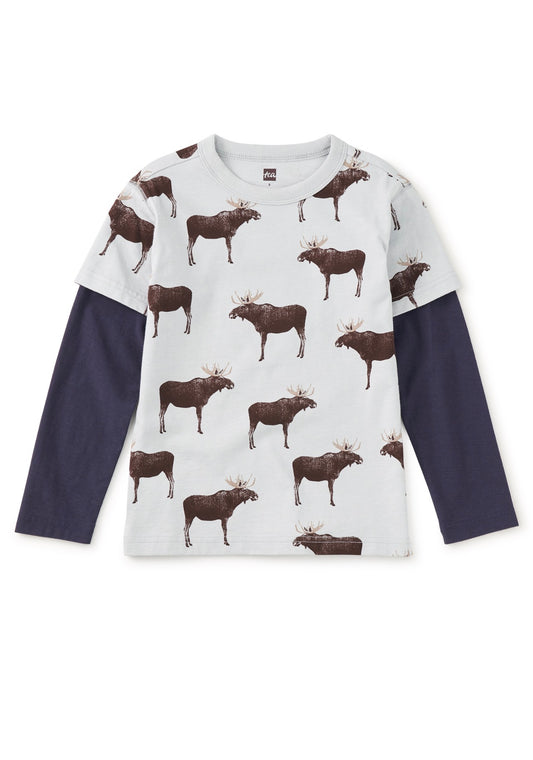 Printed Layer Sleeve Tee