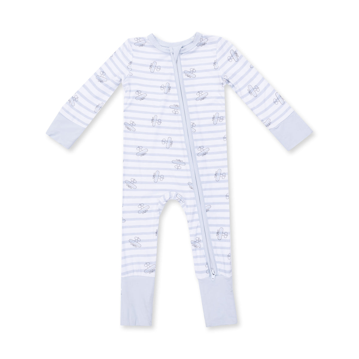 Airplane Stripe Convertible Romper