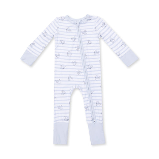 Airplane Stripe Convertible Romper