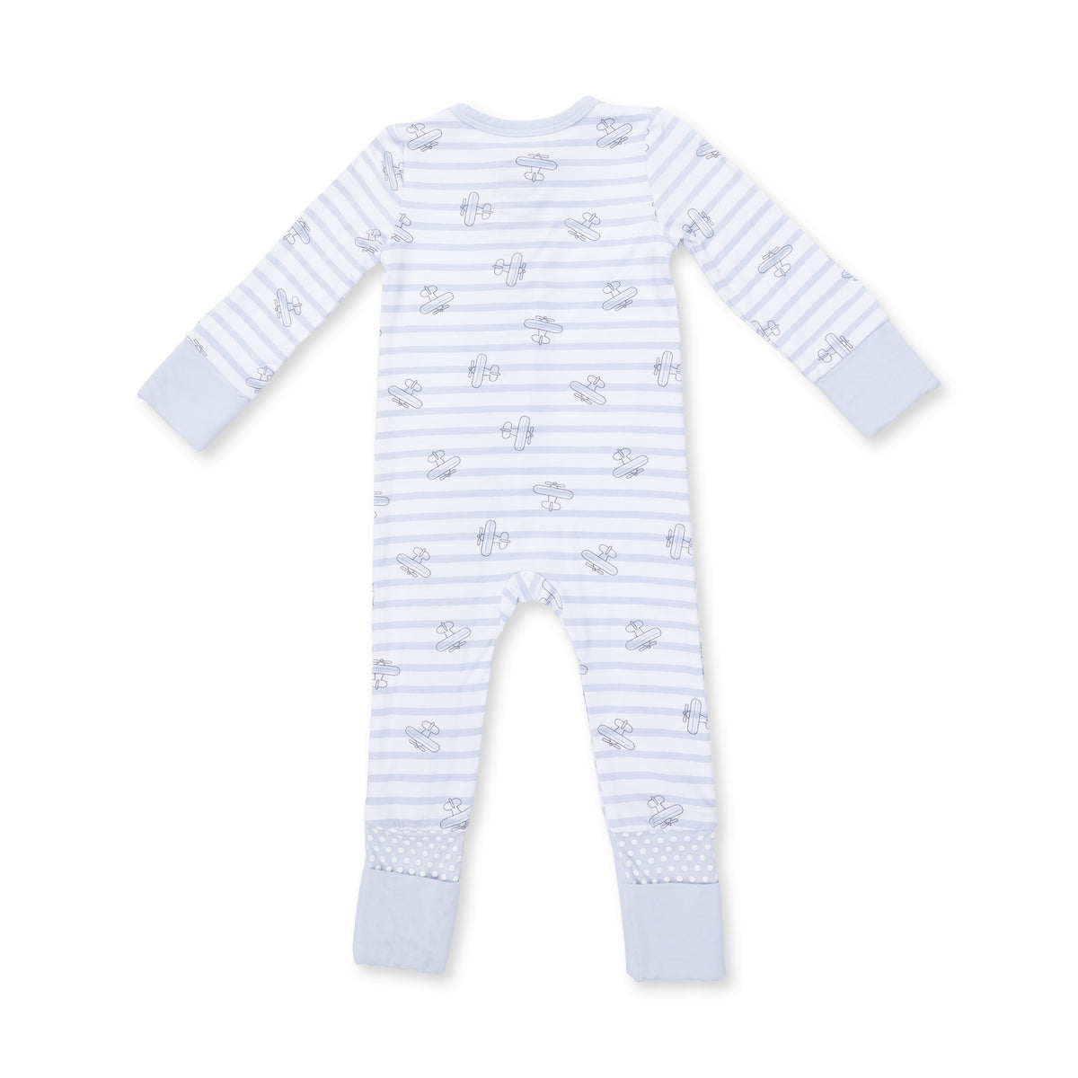 Airplane Stripe Convertible Romper