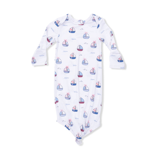 Knotted Gown-Bubbly Sailboats